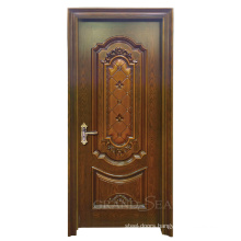 2020 Peru Style Best Quality Electrophoretic Wooden Grain Designs  Single Solid Wood  Door